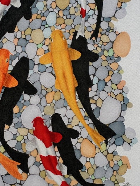 Five Koi Fine Art Print